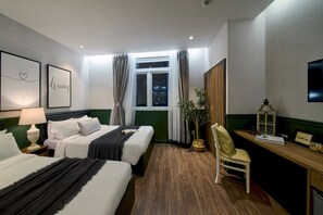 Family Quadruple Room, City View | Desk, blackout drapes, iron/ironing board, free WiFi - De' Bliss House  (Da Lat)