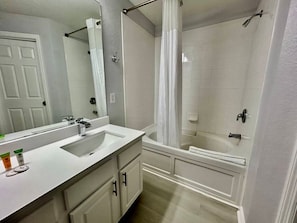 Hair dryer, towels