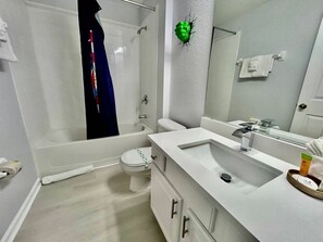 Hair dryer, towels