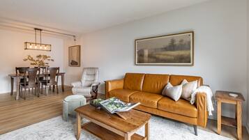 TV, fireplace, offices
