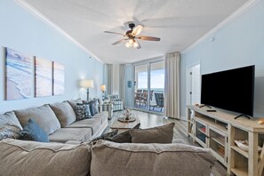 Condo, Multiple Beds (Palacio 405) | Living area | TV - Palacio 405 (Pensacola)