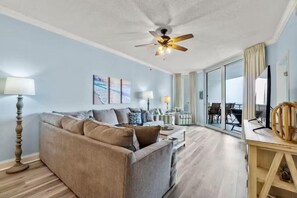 Condo, Multiple Beds (Palacio 405) | Living area | TV - Palacio 405 (Pensacola)