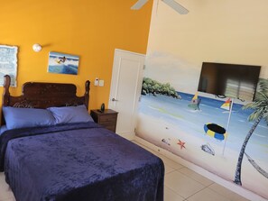 2 dormitorios, tabla de planchar con plancha, wifi y ropa de cama
