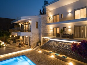 Terrace/patio - Villa Dell Amore - Private dock - Private Pool - Seafront (Corfu)