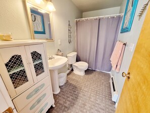 Towels, soap, toilet paper