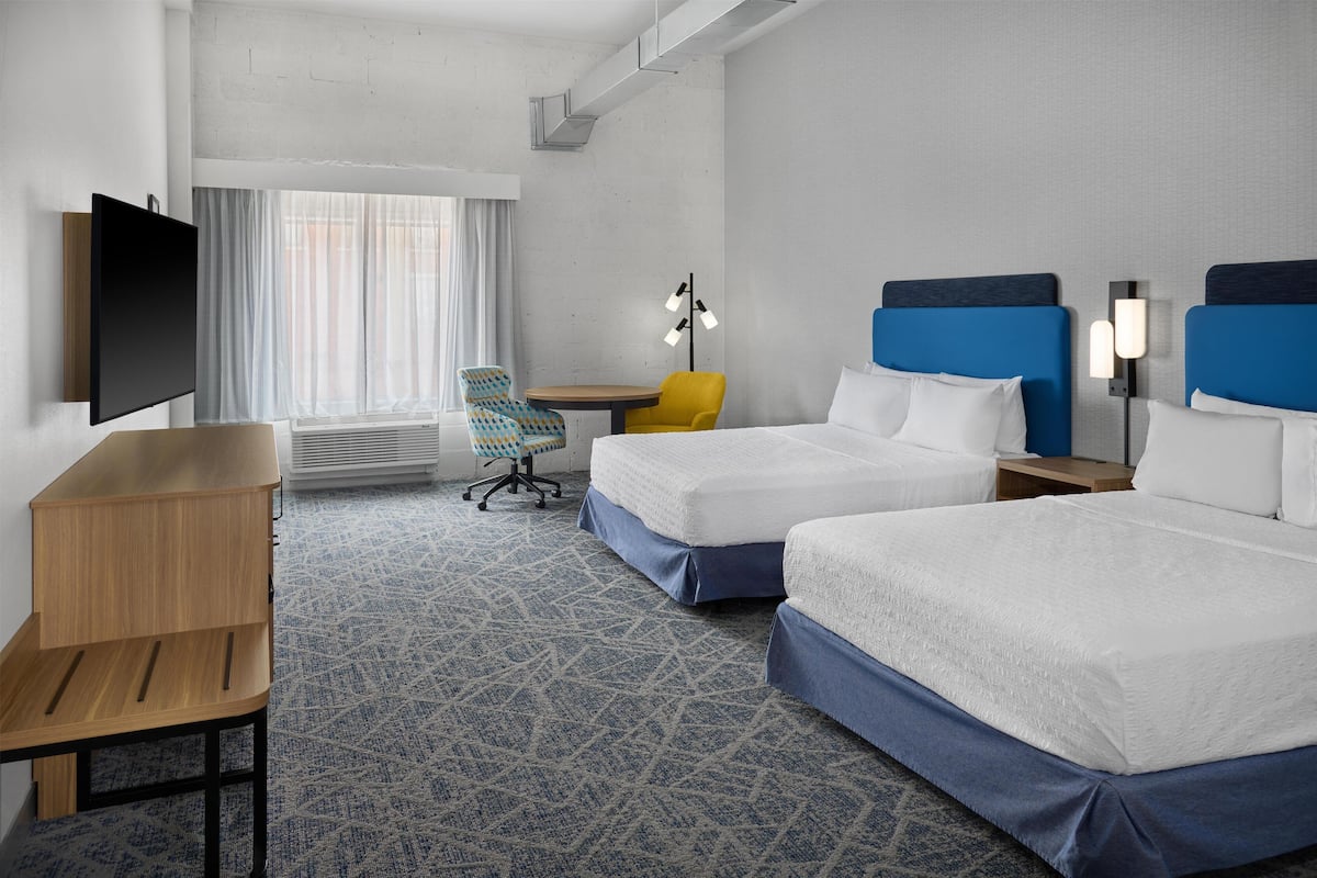 Room, 2 Queen Beds, Accessible (Roll-In Shower) | Iron/ironing board, free WiFi