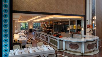 Buffet breakfast for a fee on weekends