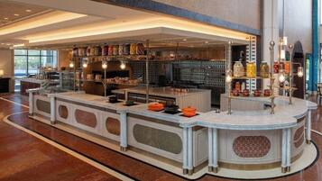 Buffet breakfast for a fee on weekends