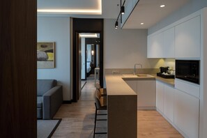 Family Suite, 2 Bedrooms, Kitchenette, City View | Private kitchen - Altunizade Suites Istanbul, Curio Collection by Hilton (Istanbul)