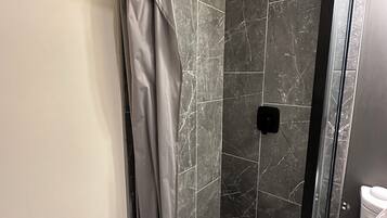 Towels, soap, shampoo, toilet paper