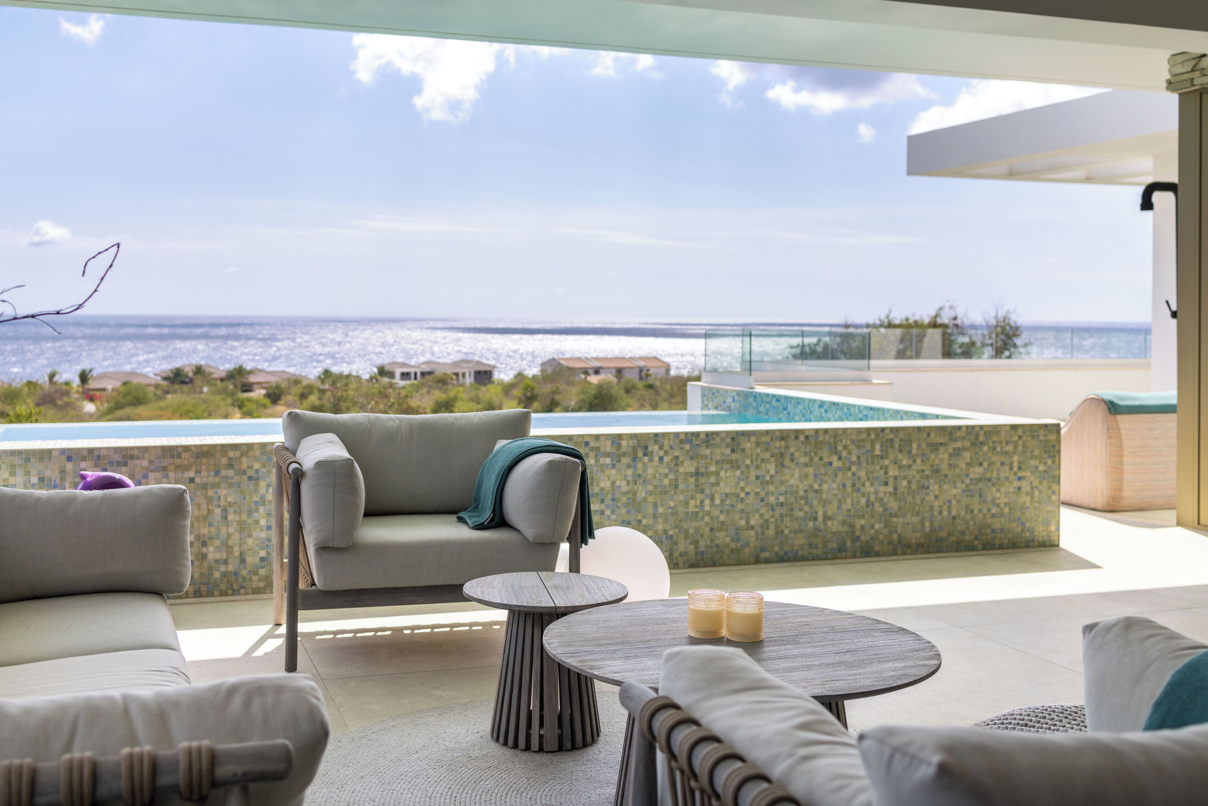 Penthouse Deluxe, vue mer | 2 chambres, coffres-forts dans les chambres, décoration personnalisée