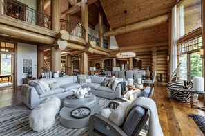 TV, fireplace, foosball, stereo