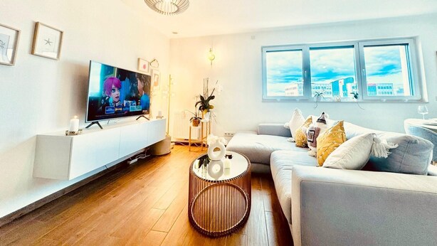 Living area - Luxury two bedrooms flat (Luxembourg City)