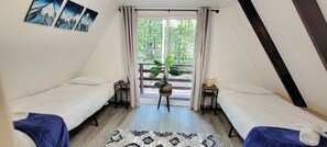 3 habitaciones, escritorio, wifi gratis y ropa de cama