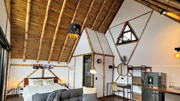 Superior Cabin, Mountain View | Blackout drapes, iron/ironing board, free WiFi