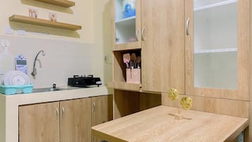 Apartment | Dapur peribadi | Peti sejuk, dapur, periuk nasi