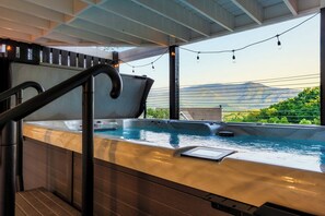Piscine extérieure, piscine chauffée