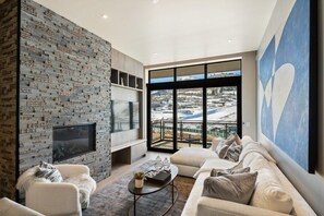 Smart TV, fireplace, printers