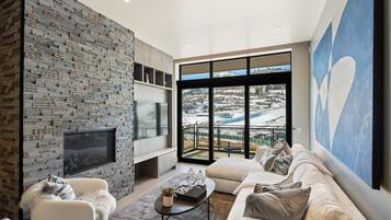 Smart TV, fireplace, printers