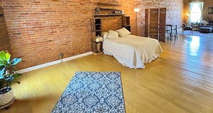 Stylish loft in the heart of downtown Troy with onsite parking