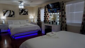 4 habitaciones, tabla de planchar con plancha y wifi gratis 