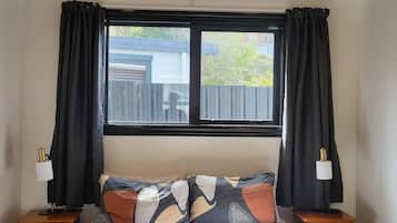 2 bedrooms, iron/ironing board, travel crib, free WiFi