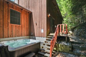 Utendørs boblebad