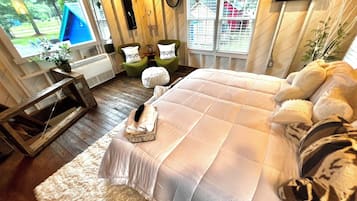 Chalet rustique Design | Décor unique, ameublement unique, accès au Wi-Fi (inclus)
