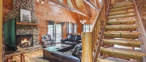 تلفزيون، مدفأة، مشغل دي في دي