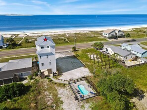 Exterior - White Whale boasts gulf views from 3 levels, private pool & steps to the beach, pet friendly! (Port Saint Joe)