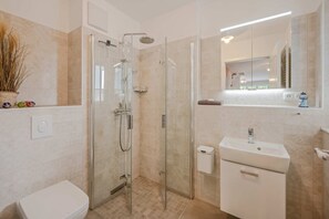 Shower, hair dryer