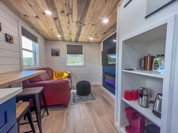 Interior - Stylish Tiny Home Loft • Hot Tub • Valley Views • Near Sedona (Cornville)