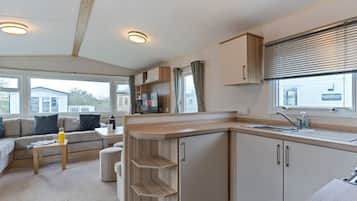 Fridge, microwave, oven, toaster