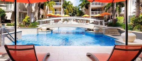 A heated pool