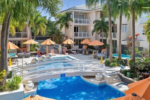 Et oppvarmet basseng