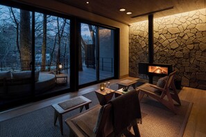 Luxury Villa, River View | 2 bedrooms, down duvets, pillow-top beds, minibar - GLAMDAY STYLE HOTEL SUITE KAWANONE (Karuizawa)