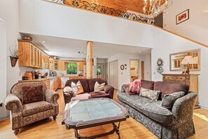 Televisión, chimenea