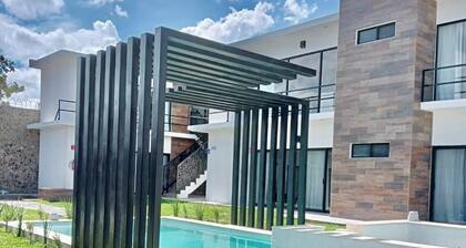 Suite CON Domo Panorámico, Alberca Y Jacuzzi Climatizados A 6 Minutos DE Parvada