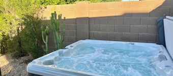 Private retreat with gym, hot tub, pool & playroom