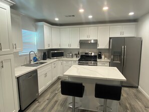 Private kitchen - Brand new furnished 3-bedroom home in Inglewood b/w Sofi Stadium & LAX Airport.  (Inglewood)