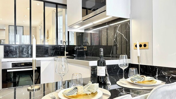 Private kitchen - Spacious flat for 4 -  Eiffel Tower (Paris)