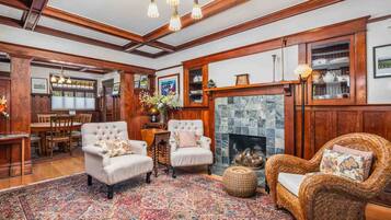 TV, DVD player, books