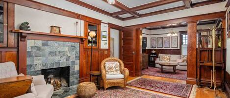 TV, DVD player, books