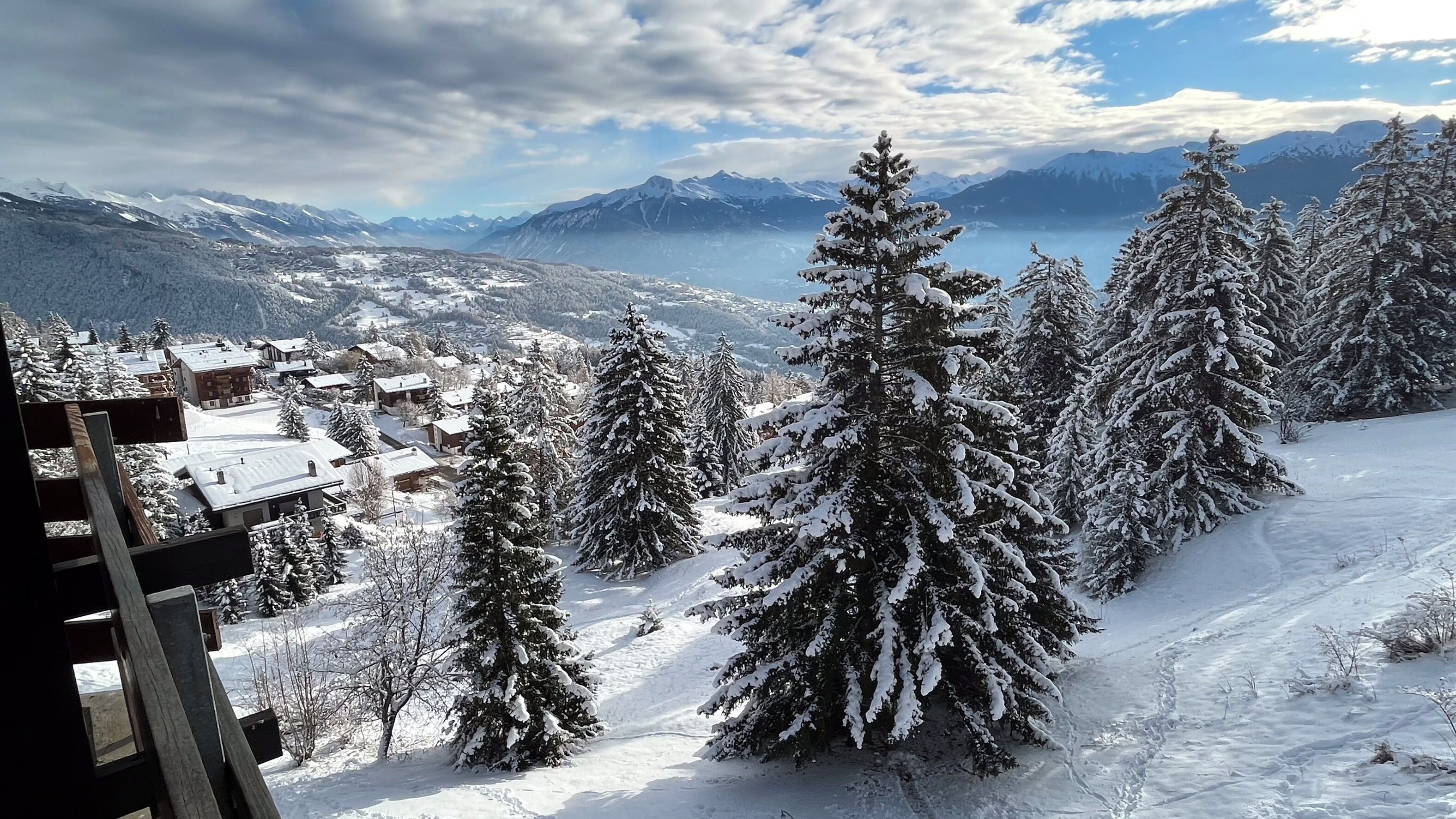 Studio Deluxe, 1 giường đôi và sofa giường, bếp, quang cảnh thung lũng | Hiên