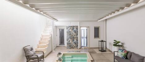 Piscine extérieure, piscine chauffée