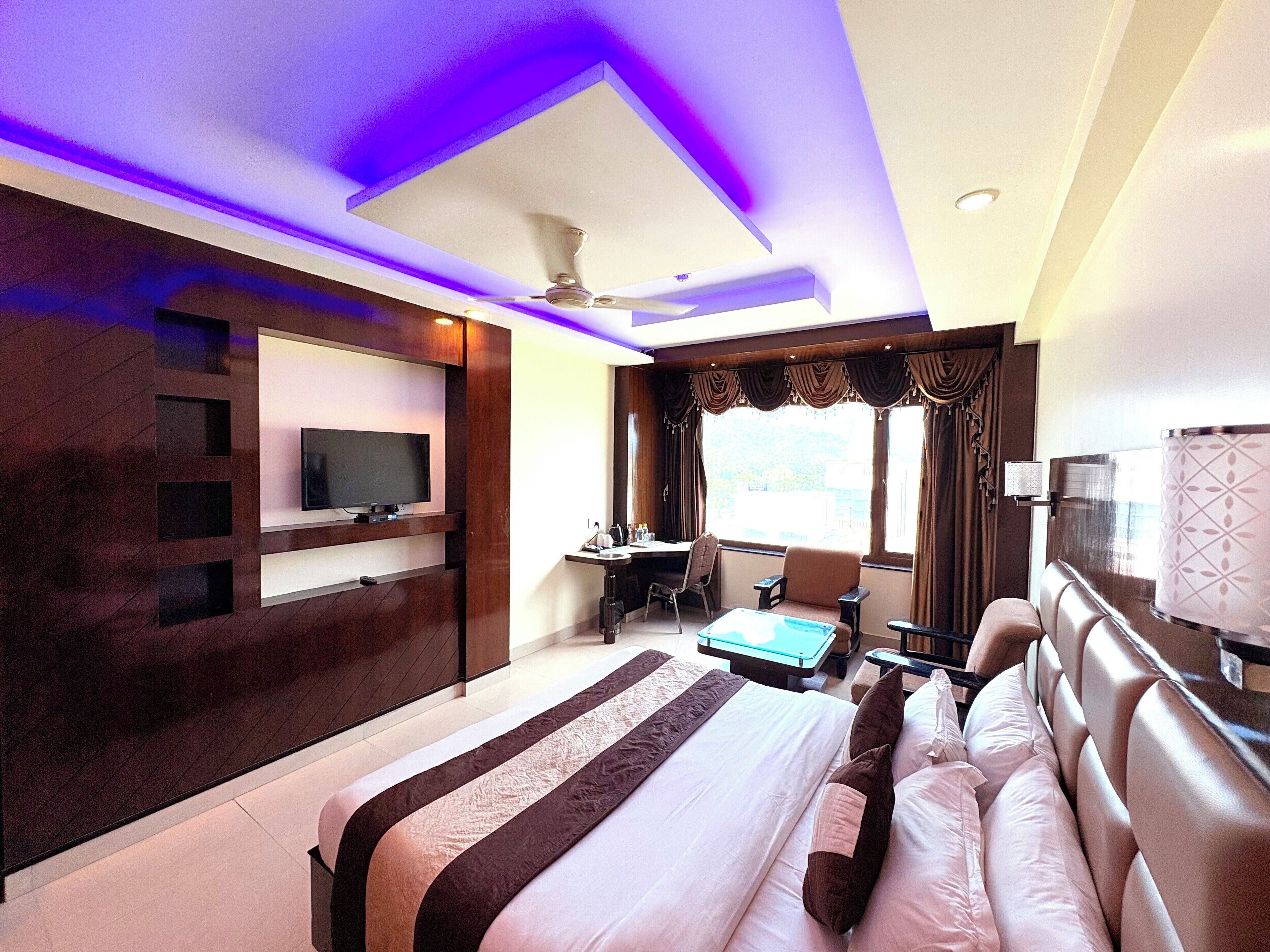 Deluxe kamer, balkon, uitzicht op tuin