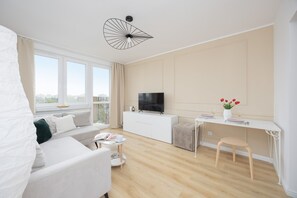 Leilighet, 1 soverom, balkong | Oppholdsrom