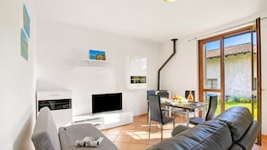 Family House, 1 Bedroom, Microwave (La Casa In Campagna: Rustic Retreat) | Living area | Flat-screen TV - La Casa In Campagna: Rustic Retreat 800m From the Lake (Leggiuno)
