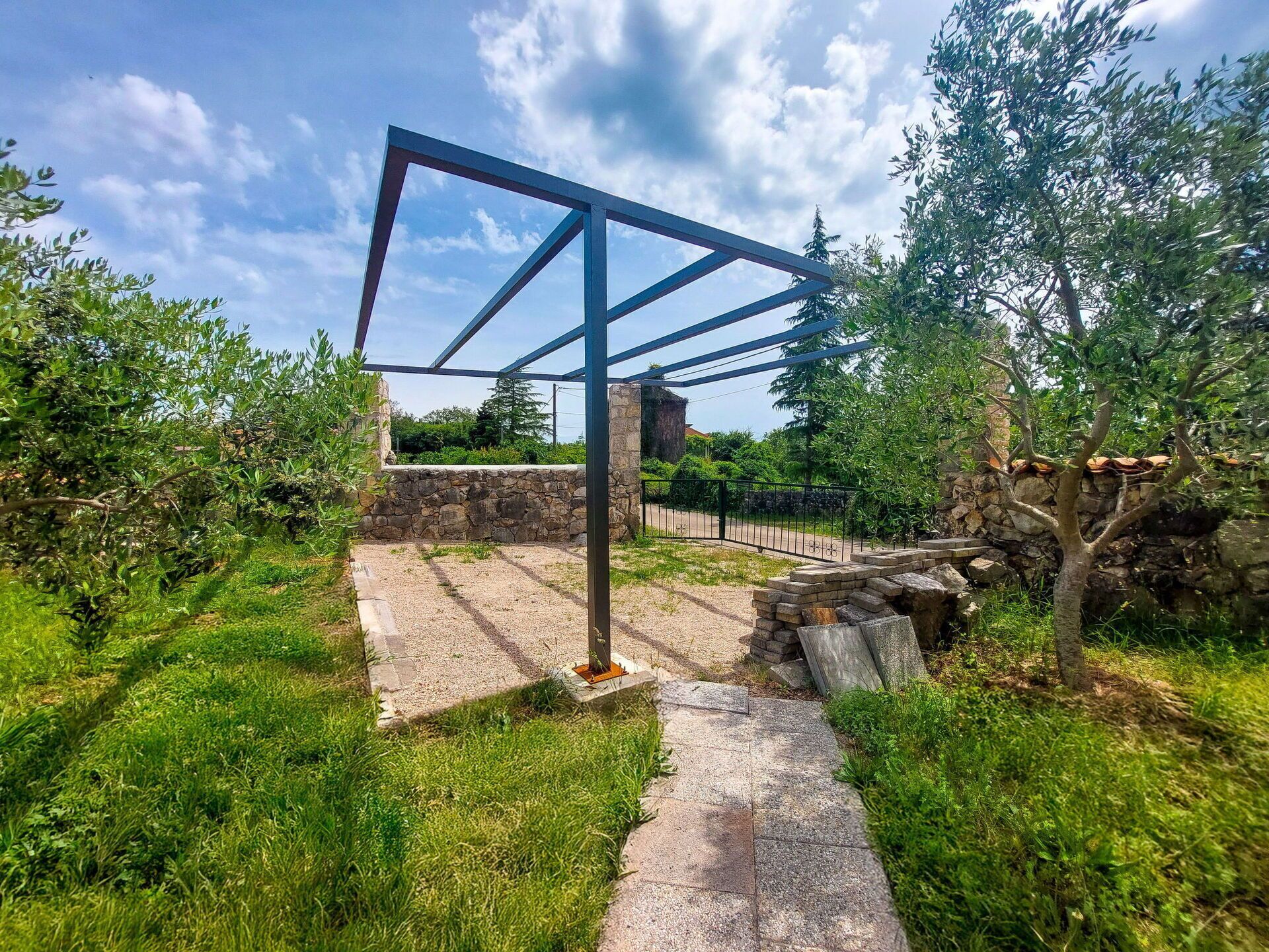 Jardin, Ombre, Aménagement Paysager, Passerelle, Pergola, Structure En Plein Air