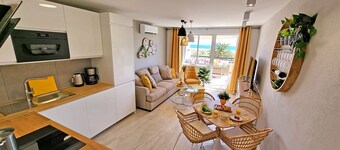 Vacation apartment Sol, sea view, air conditioning, WiFi, pool, close to the beach, Morro Jable